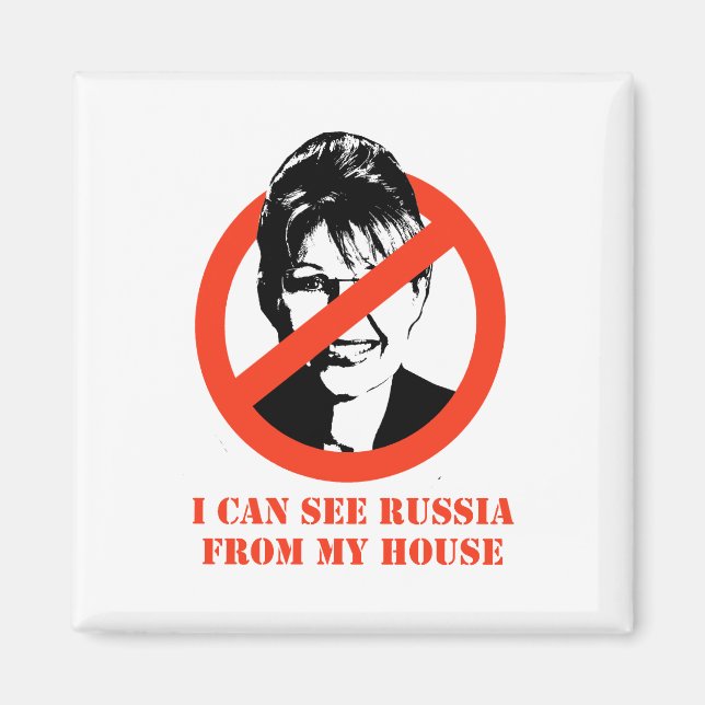 Imán Puedo ver Rusia desde mi casa (Frente)