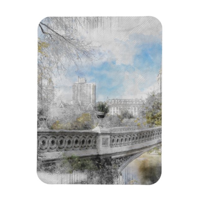 Imán Puente acuático en Central Park Nueva York (Vertical)