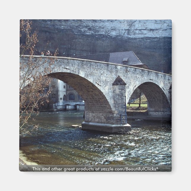 Imán Puente antiguo, Friburgo, Suiza (Frente)
