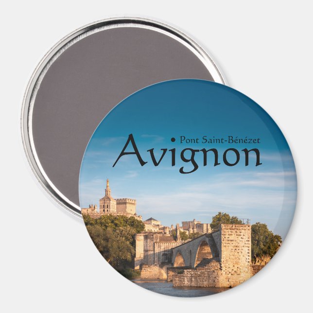 Imán Puente Avignon Francia (Anverso/Reverso)