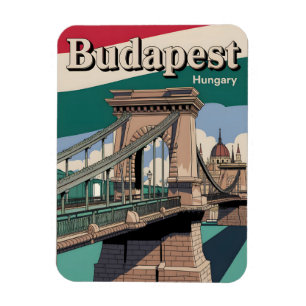 Imán puente budapest hungage vintage elizabeth