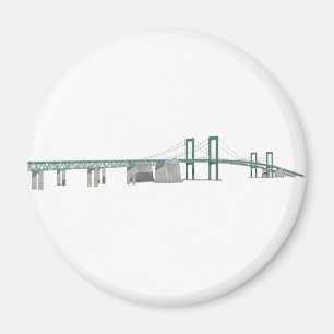 Imán Puente conmemorativo Delaware: Modelo 3D: