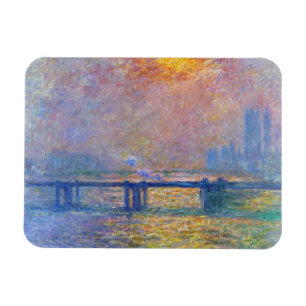 Imán Puente cruzado de Charing, el Thames, Claude Monet