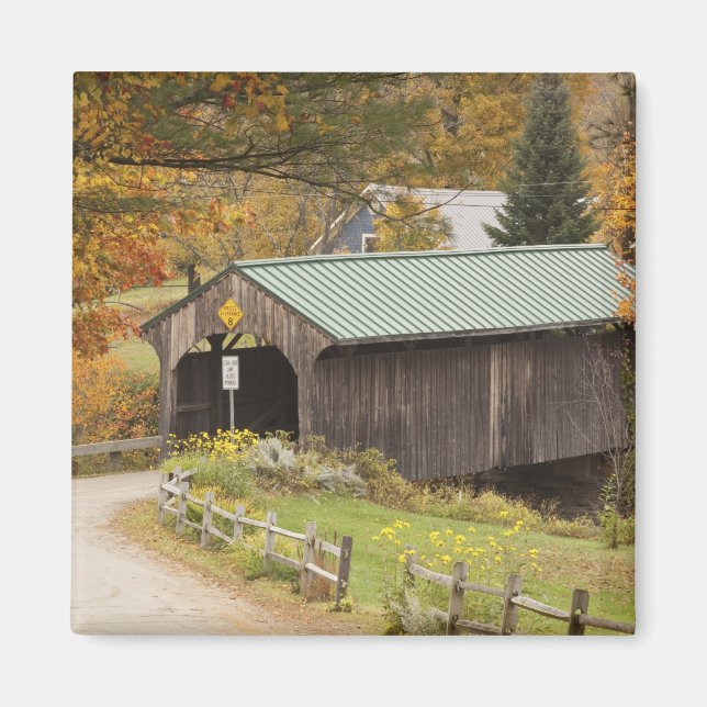 Imán Puente cubierto, Vermont, EE. UU. (Frente)