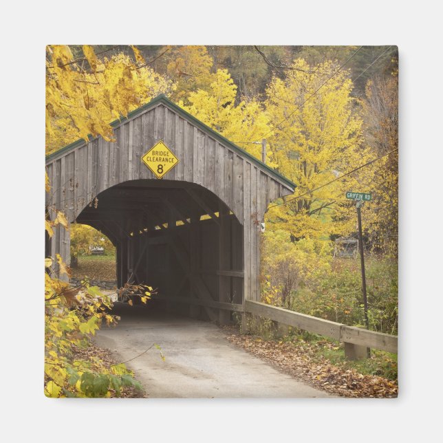 Imán Puente cubierto, Vermont, EE. UU. 2 (Frente)