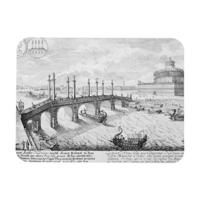 Imán Puente de Aelius y Mausoleo de Hadrian (Castel S) (Horizontal)
