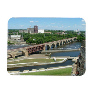 Imán Puente de arco de piedra