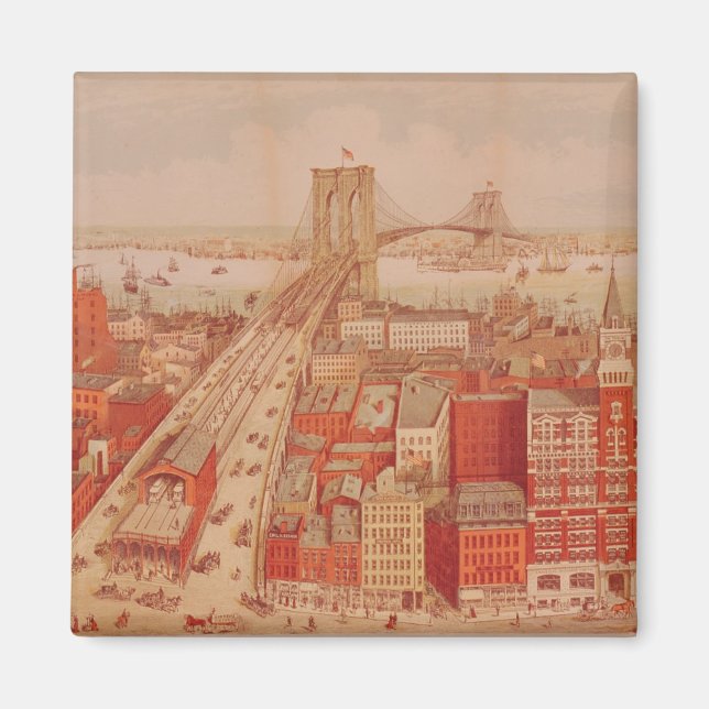 Imán Puente de Brooklyn, c.1883 (Frente)