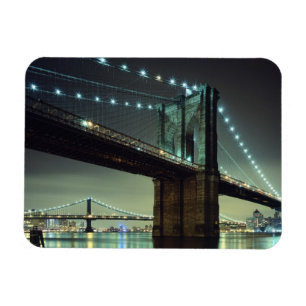 Imán Puente de Brooklyn en el puente de Manhattan de la