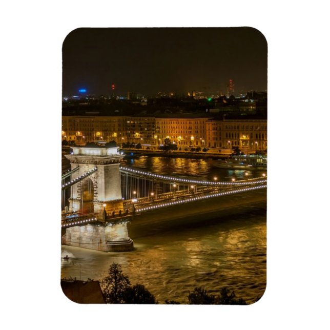 Imán Puente de Cadena de Budapest (Vertical)