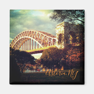 Imán "Puente de la Puerta del Infierno en otoño"
