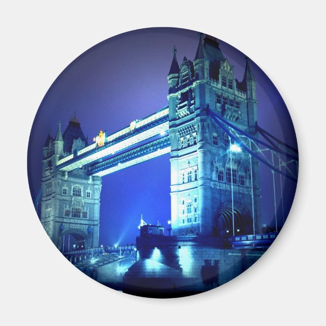 Imán Puente de Londres de noche (Frente)