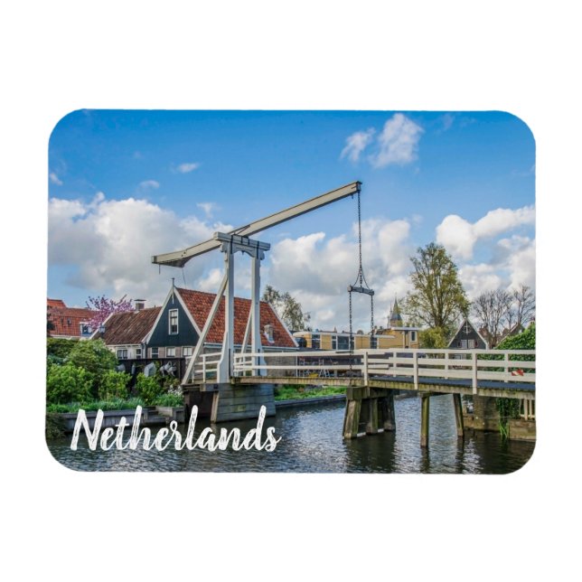 Imán Puente de madera levantada por los holandeses (Horizontal)