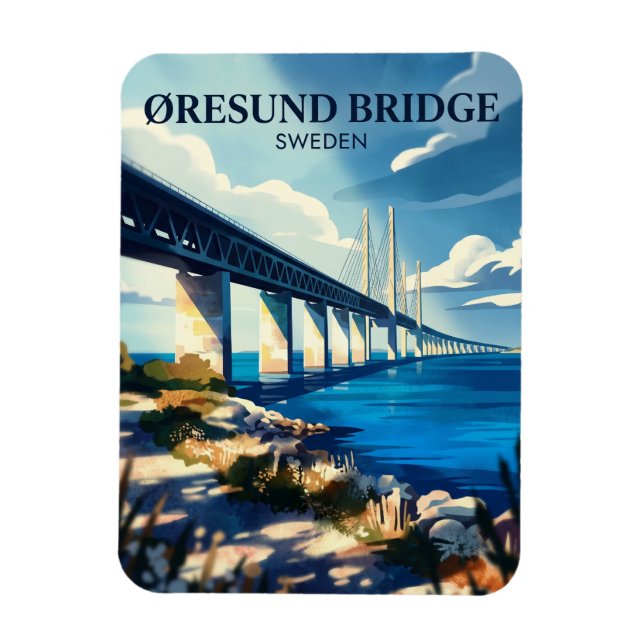 Imán Puente de Øresund Suecia (Vertical)