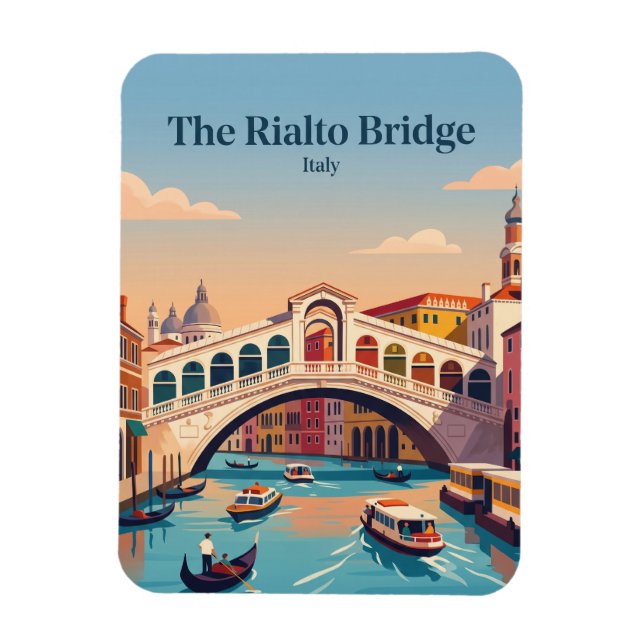 Imán Puente de Rialto Italia (Vertical)
