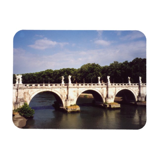 Imán Puente de Sant'Angelo en Roma, Italia (Horizontal)