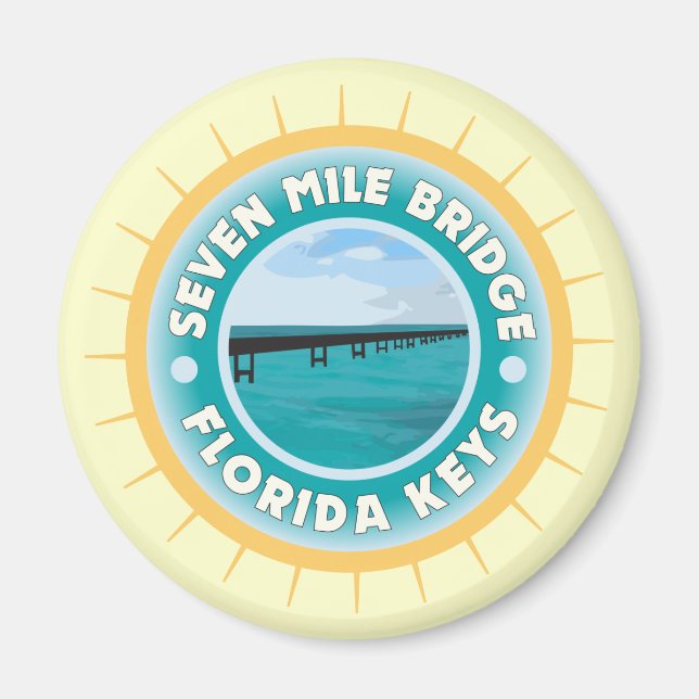 Imán Puente de siete millas en las llaves de Florida (Frente)
