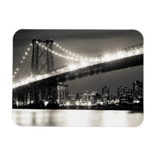 Imán Puente de Williamsburg en New York City en la