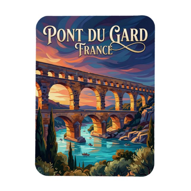 Imán Puente del Gard Francia (Vertical)