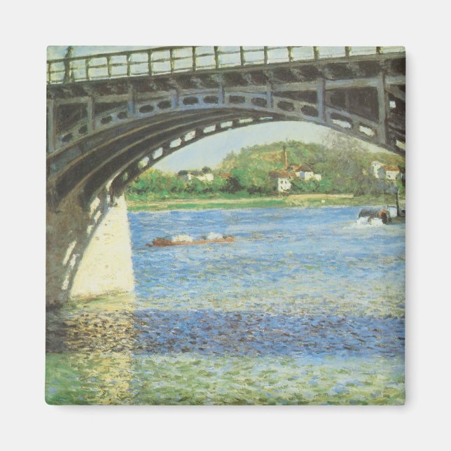 Imán Puente en Argenteuil por Gustave Caillebotte (Frente)