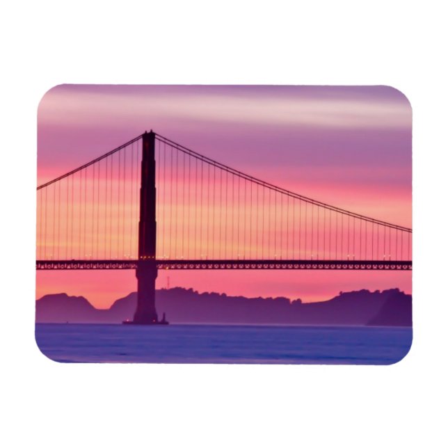 Imán Puente Golden Gate al atardecer (Horizontal)