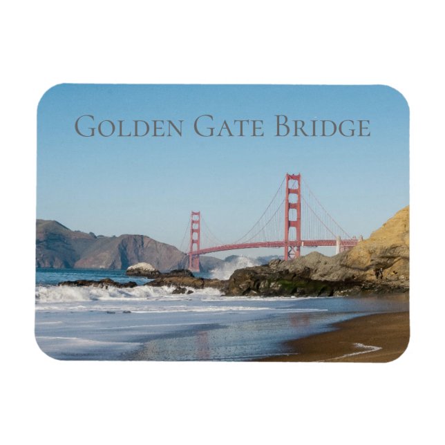 Imán Puente Golden Gate de Baker Beach, San Francisco (Horizontal)