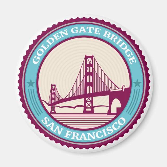 Imán Puente Golden Gate de San Francisco (Frente)
