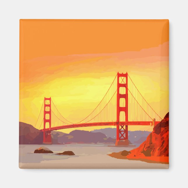 Imán Puente Golden Gate de San Francisco (Frente)
