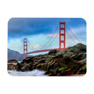 Imán Puente Golden Gate en la puesta del sol