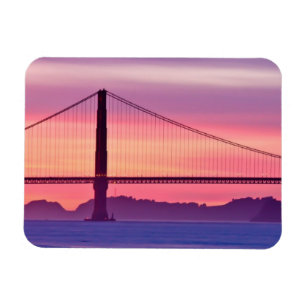 Imán Puente Golden Gate en la puesta del sol
