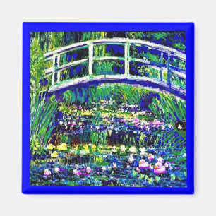 Imán Puente japonés de Sheba, gato, parodia de arte,