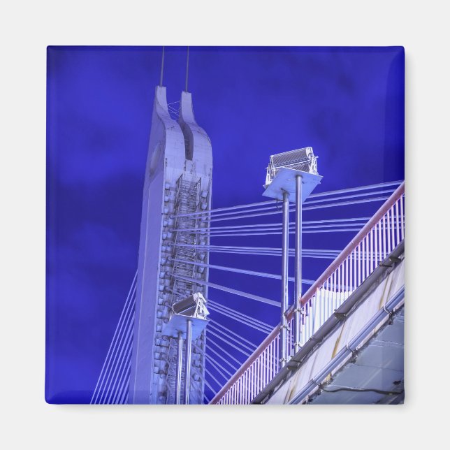 Imán Puente Jiefang Azul (Frente)