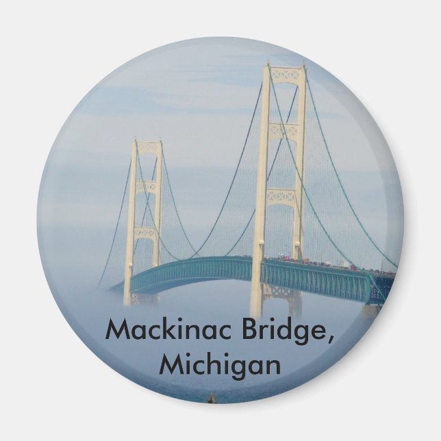 Imán Puente Mackinac, Michigan (Frente)