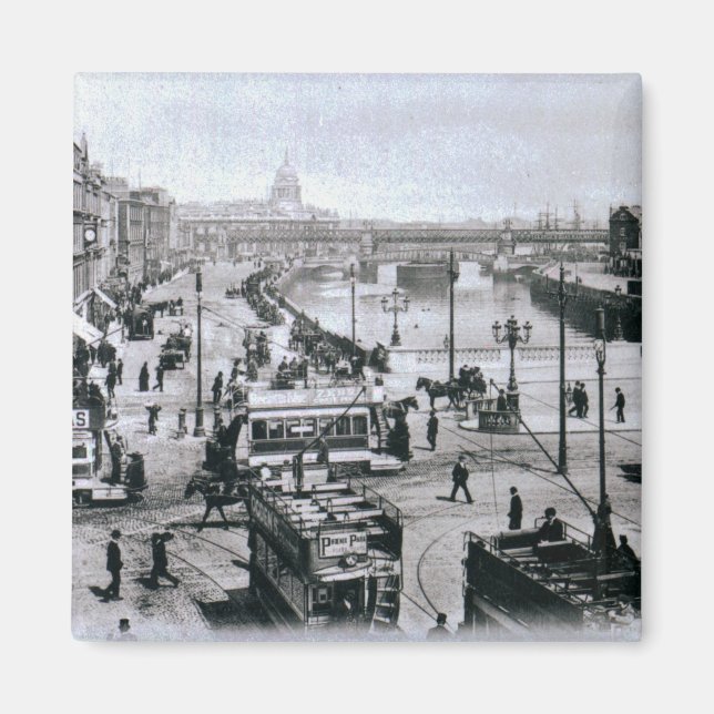 Imán Puente O' Connell y el río Liffey, Dublín (Frente)