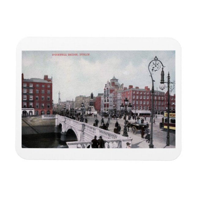 Imán Puente O'Connell, Dublín, Irlanda, Vintage (Horizontal)