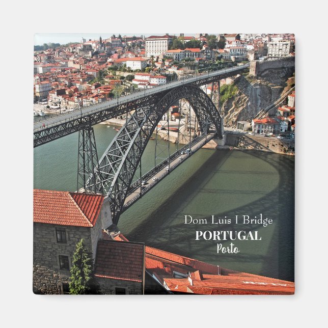 Imán Puente Porto sobre el río Douro, Portugal (Frente)