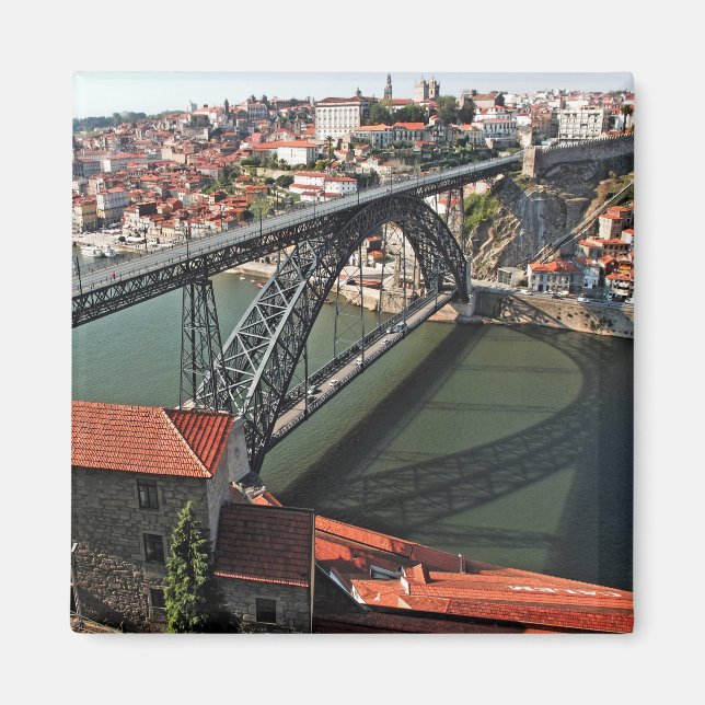 Imán Puente Porto sobre el río Douro, Portugal (Frente)
