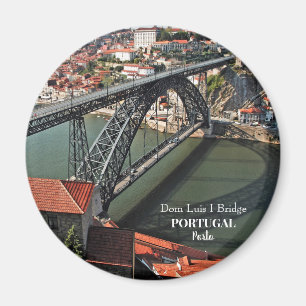 Imán Puente Porto sobre el río Douro, Portugal