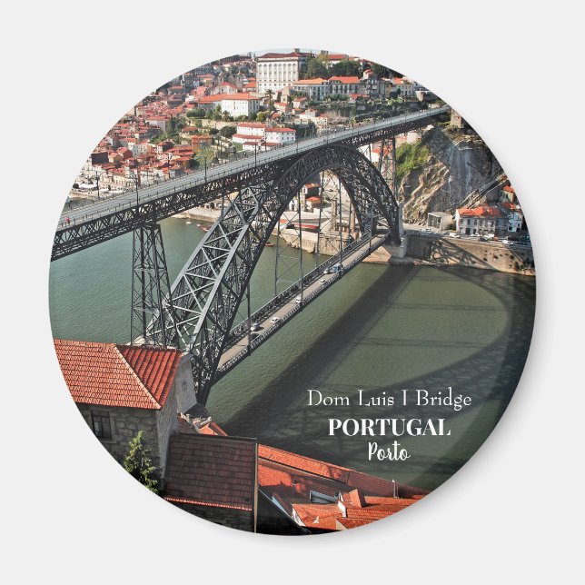 Imán Puente Porto sobre el río Douro, Portugal (Frente)