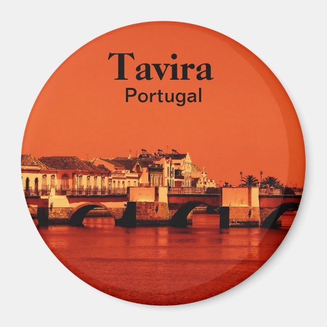 Imán Puente romano de Portugal en recuerdo de Tavira (Frente)