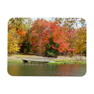 Imán Puente Seven Springs Fall III Paisaje de Otoño