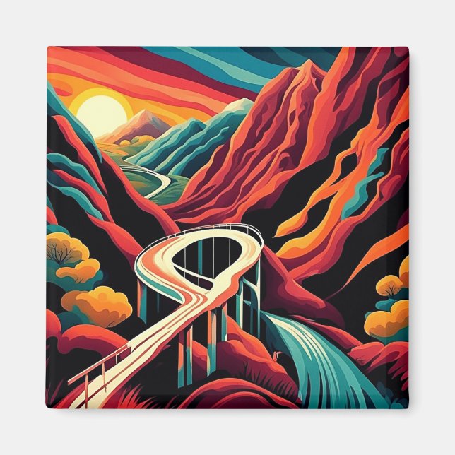 Imán Puente sobre el barranco 2 (Frente)