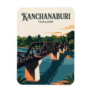 Imán Puente sobre el río Kwai Tailandia