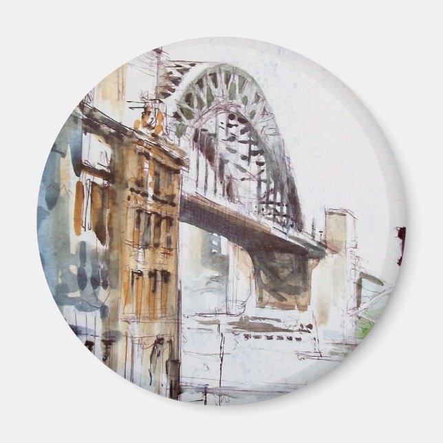 Imán Puente Tyne de Dean Street Magnet (Frente)