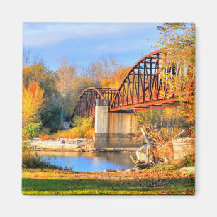 Imán Puente Vermont otoño