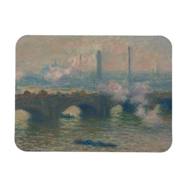 Imán Puente Waterloo, Día Gris, 1903 (aceite sobre lien (Horizontal)