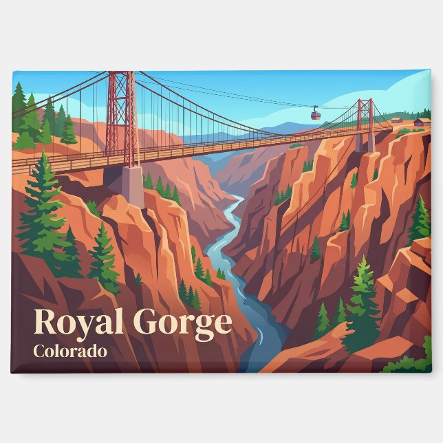 Imán Puente y Parque Royal Gorge USA (Anverso)