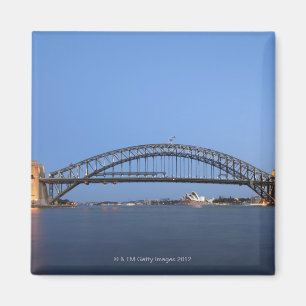 Imán Puente y teatro de la ópera del puerto de Sydney
