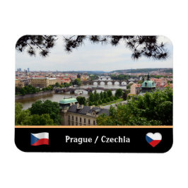 Imán Puentes Praga y Vltava Río/Checoslovaquia