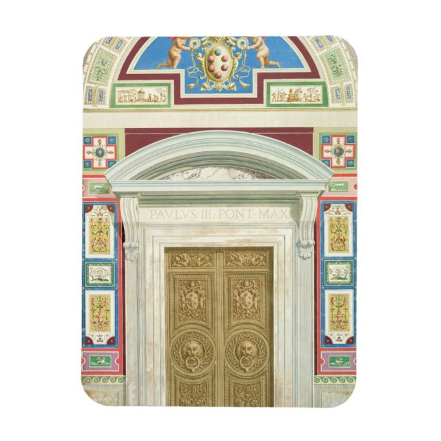 Imán Puerta al Rafael Loggia del Vaticano, desde (Vertical)